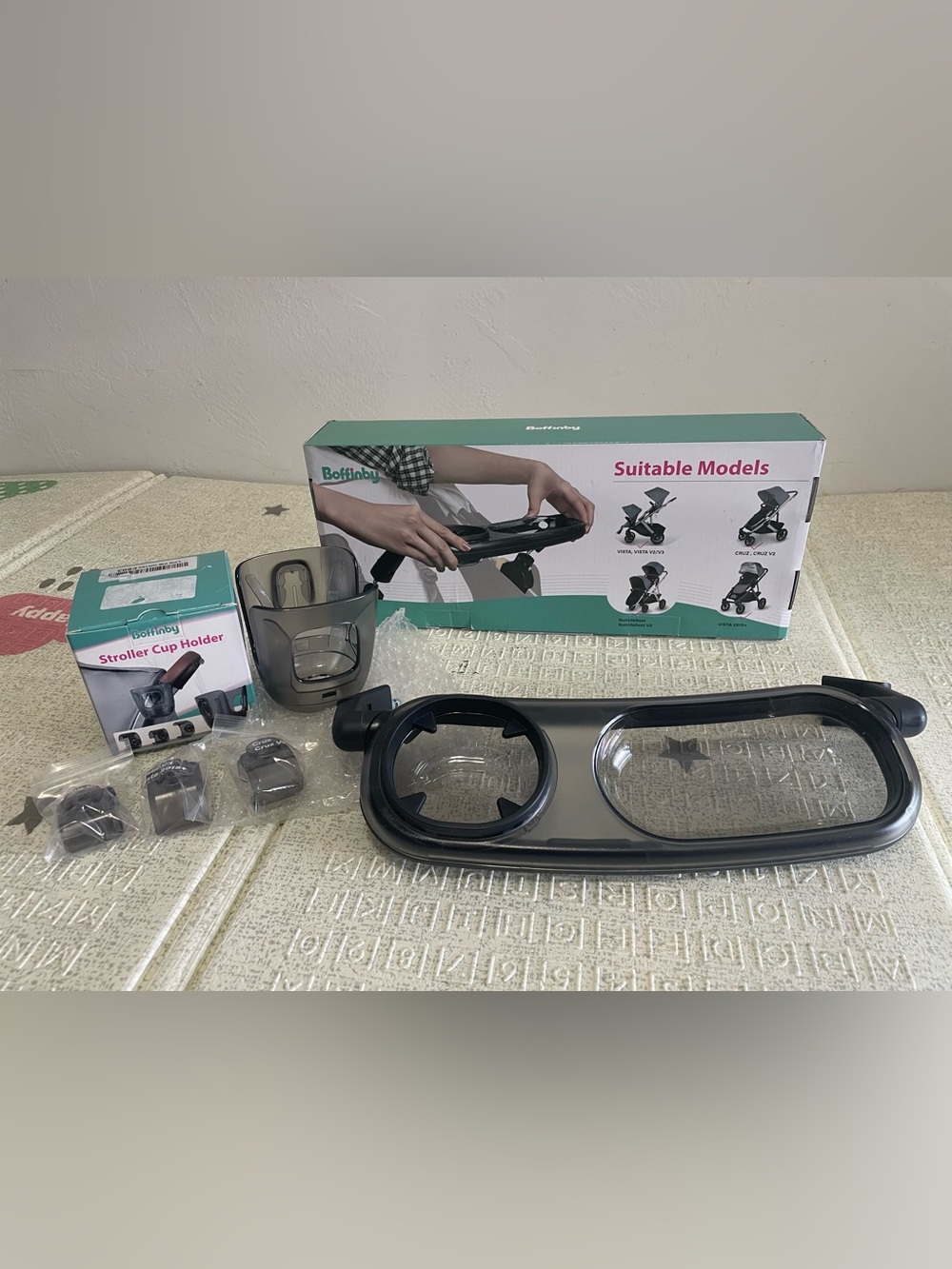 Bonffiby Snack Tray Fits for UPPAbaby & Cup Holder
